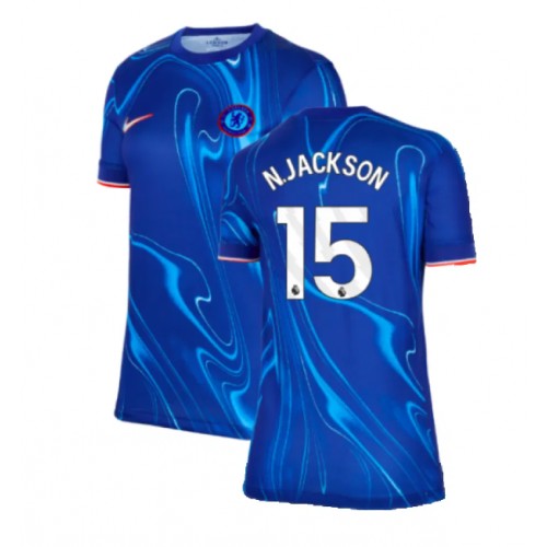 Dres Chelsea Nicolas Jackson #15 Domaci za Žensko 2024-25 Kratak Rukav